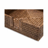 Caspari Rattan Lunch Napkin Holder