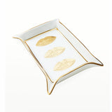 Jonathan Adler Lips valet Tray White Gold