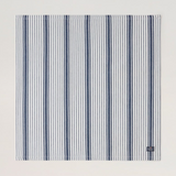 Stripete servietter i økologisk bomull i blått og hvitt