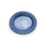 Bubbles Oval Tallerken 20 cm - lys blå